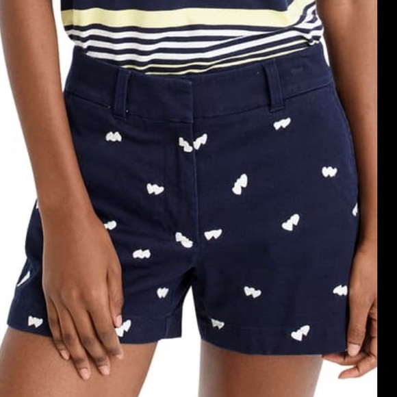 J. Crew Heart Embroidered Shorts - Picture 2 of 5